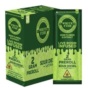 White Fish Live Rosin THC-P Infused Pre-Roll - 2g